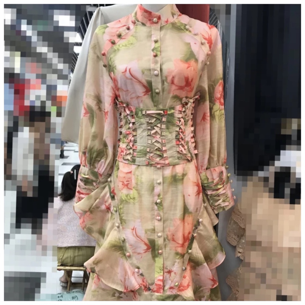 The RACHIL Floral Corset Dress - Picture 6 of 9